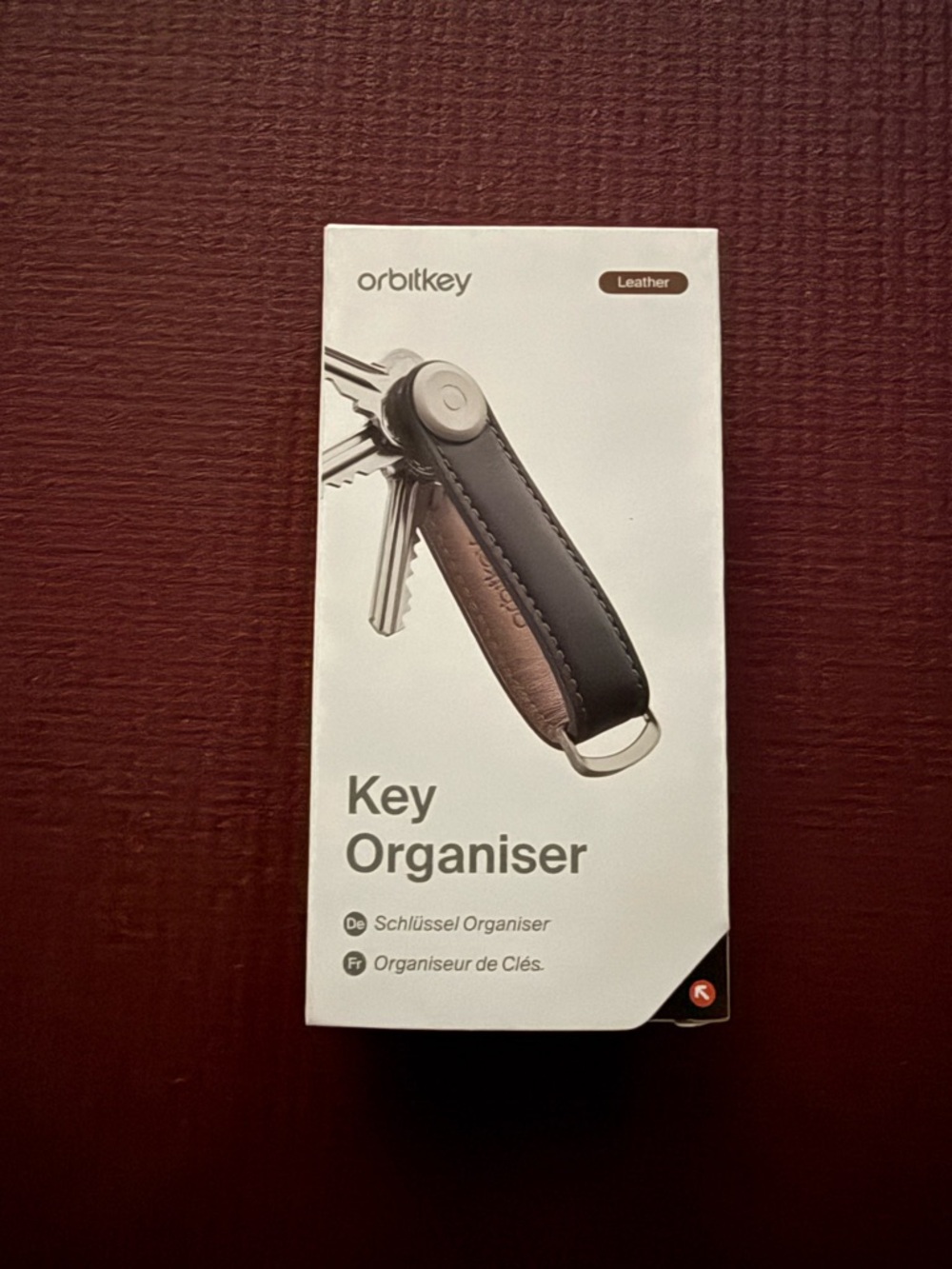 Leather Key Organizer - Charcoal Grey
